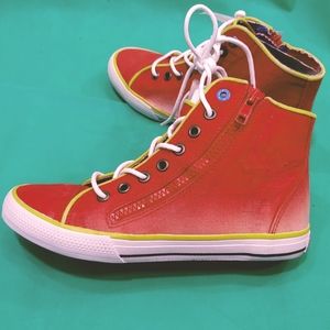 Philip Simon Red Hombre high top canvas NWT
